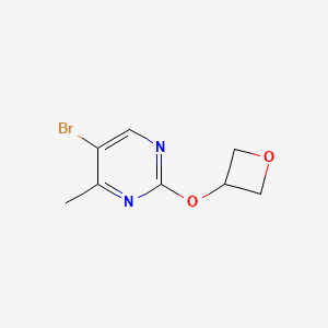 molecular formula C8H9BrN2O2 B1460518 5-Bromo-4-methyl-2-(oxetan-3-yloxy)-pyrimidine CAS No. 1936371-29-7