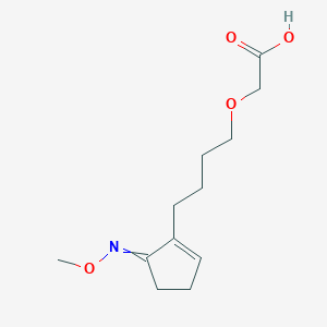 {4-[5-(Methoxyimino)cyclopent-1-en-1-yl]butoxy}acetic acid