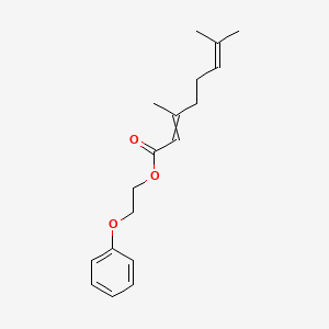 molecular formula C18H24O3 B14605191 2-Phenoxyethyl 3,7-dimethylocta-2,6-dienoate CAS No. 60359-30-0