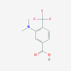 molecular formula C10H10F3NO2 B1460520 3-Dimethylamino-4-trifluoromethyl-benzoic acid CAS No. 1369814-95-8