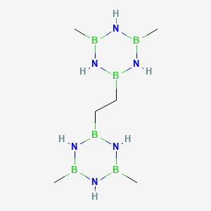 molecular formula C6H22B6N6 B14605208 2,2'-(Ethane-1,2-diyl)bis(4,6-dimethyl-1,3,5,2,4,6-triazatriborinane) CAS No. 60607-11-6