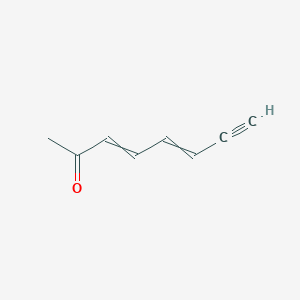 molecular formula C8H8O B14605217 Octa-3,5-dien-7-yn-2-one CAS No. 58064-23-6