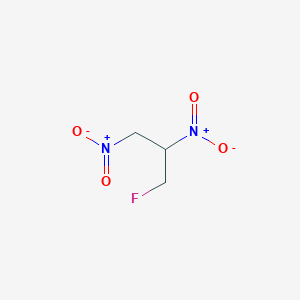 molecular formula C3H5FN2O4 B14605233 1-Fluoro-2,3-dinitropropane CAS No. 58473-07-7