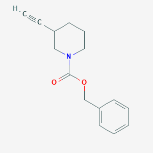 molecular formula C15H17NO2 B1460524 Benzyl 3-ethynylpiperidine-1-carboxylate CAS No. 1823819-11-9