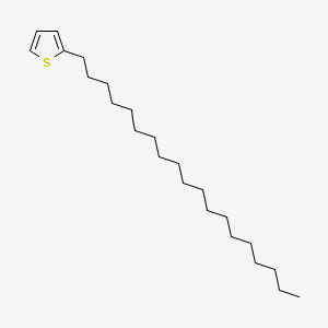 molecular formula C23H42S B14605241 Thiophene, 2-nonadecyl- 