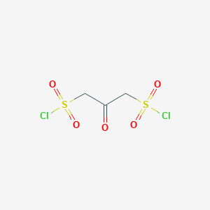 molecular formula C3H4Cl2O5S2 B14605242 1,3-Propanedisulfonyl dichloride, 2-oxo- CAS No. 58886-69-4