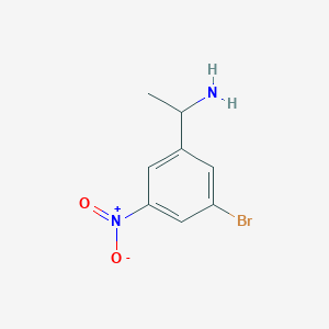 1-(3-Bromo-5-nitrophenyl)ethan-1-amine
