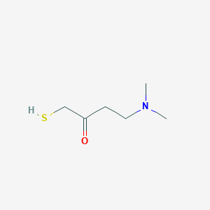 molecular formula C6H13NOS B14605250 4-(Dimethylamino)-1-sulfanylbutan-2-one CAS No. 60872-44-8