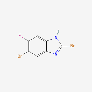 molecular formula C7H3Br2FN2 B1460526 2,5-Dibromo-6-fluoro-1H-benzo[d]imidazole CAS No. 1388033-54-2