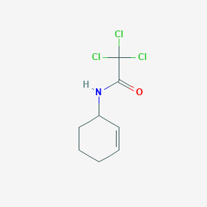 molecular formula C8H10Cl3NO B14605275 2,2,2-Trichloro-N-(cyclohex-2-en-1-yl)acetamide CAS No. 59874-94-1