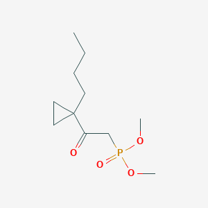 molecular formula C11H21O4P B14605282 Dimethyl [2-(1-butylcyclopropyl)-2-oxoethyl]phosphonate CAS No. 59484-19-4