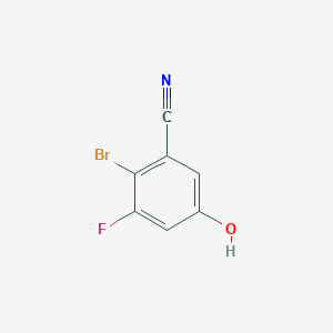 molecular formula C7H3BrFNO B1460531 2-Bromo-3-fluoro-5-hydroxybenzonitrile CAS No. 1805552-18-4