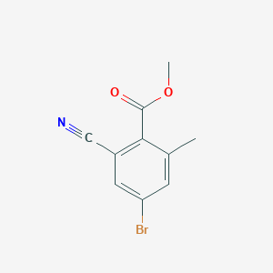 molecular formula C10H8BrNO2 B1460535 Methyl 4-bromo-2-cyano-6-methylbenzoate CAS No. 1805248-97-8