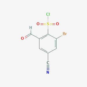 2-Bromo-4-cyano-6-formylbenzenesulfonyl chloride