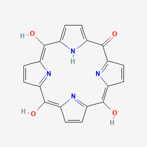 molecular formula C20H12N4O4 B14605381 Porphine-5,10,15,20(21H,22H,23H,24H)-tetrone CAS No. 58282-11-4