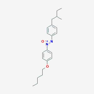 molecular formula C22H30N2O2 B14605382 1-(2-Methylbutyl)-4-{(Z)-[4-(pentyloxy)phenyl]-ONN-azoxy}benzene CAS No. 60692-67-3