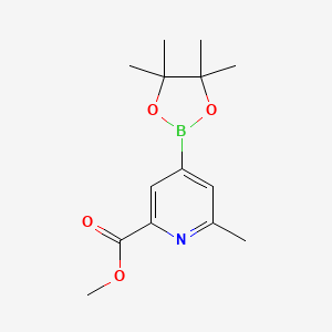 Methyl 6-methyl-4-(tetramethyl-1,3,2-dioxaborolan-2-yl)pyridine-2-carboxylate