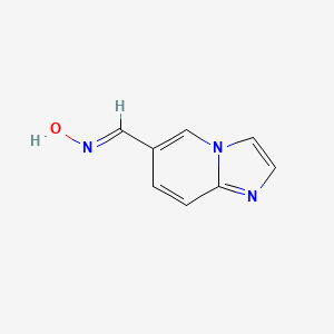 molecular formula C8H7N3O B1460542 Imidazo[1,2-a]pyridine-6-carbaldehyde oxime CAS No. 1709825-51-3
