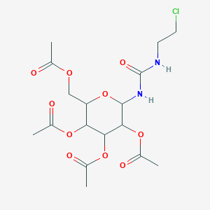 [3,4,5-Triacetyloxy-6-(2-chloroethylcarbamoylamino)oxan-2-yl]methyl acetate