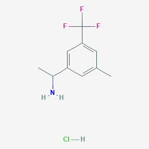 molecular formula C10H13ClF3N B1460544 1-(3-Methyl-5-trifluoromethylphenyl)-ethylamine hydrochloride CAS No. 2206607-47-6