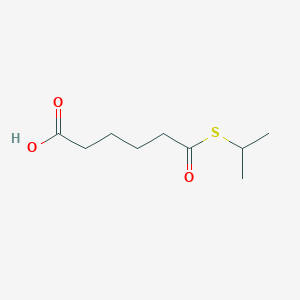 molecular formula C9H16O3S B14605457 6-Oxo-6-[(propan-2-yl)sulfanyl]hexanoic acid CAS No. 60718-23-2