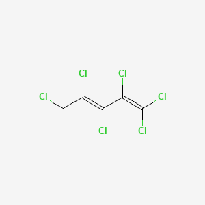 molecular formula C5H2Cl6 B14605472 Pentadiene, hexachloro- CAS No. 58213-14-2