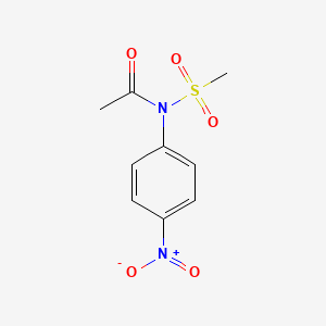 N-(Methanesulfonyl)-N-(4-nitrophenyl)acetamide