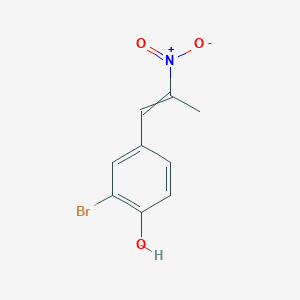 molecular formula C9H8BrNO3 B14605531 2-Bromo-4-(2-nitroprop-1-en-1-yl)phenol CAS No. 61131-64-4