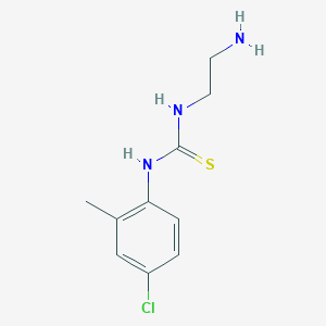 molecular formula C10H14ClN3S B14605535 N-(2-Aminoethyl)-N'-(4-chloro-2-methylphenyl)thiourea CAS No. 59312-36-6