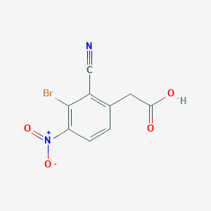 3-Bromo-2-cyano-4-nitrophenylacetic acid