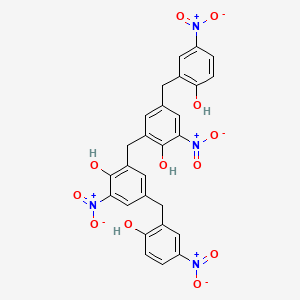 2,2'-{Methylenebis[(4-hydroxy-5-nitro-3,1-phenylene)methylene]}bis(4-nitrophenol)