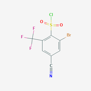 2-Bromo-4-cyano-6-(trifluoromethyl)benzenesulfonyl chloride