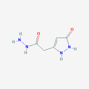 2-(5-Oxo-1,2-dihydropyrazol-3-yl)acetohydrazide