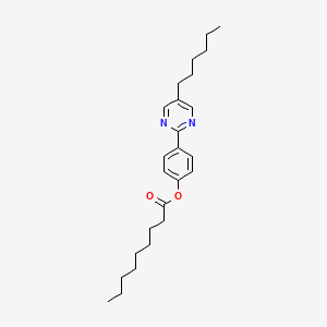 Nonanoic acid, 4-(5-hexyl-2-pyrimidinyl)phenyl ester