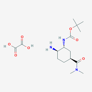 tert-Butyl ((1R,2R,5S)-2-amino-5-(dimethylcarbamoyl)cyclohexyl)carbamate oxalate
