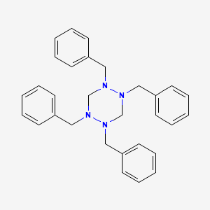 molecular formula C30H32N4 B14605606 1,2,4,5-Tetrazine, hexahydro-1,2,4,5-tetrakis(phenylmethyl)- CAS No. 61012-90-6