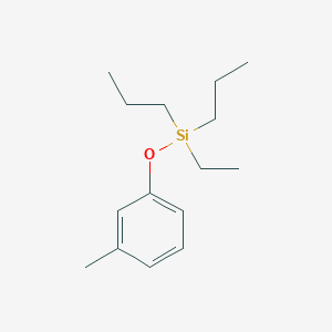 Ethyl(3-methylphenoxy)dipropylsilane