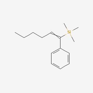 Trimethyl(1-phenylhex-1-EN-1-YL)silane