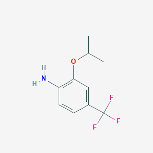 molecular formula C10H12F3NO B1460562 2-(Propan-2-yloxy)-4-(trifluoromethyl)aniline CAS No. 1369775-43-8