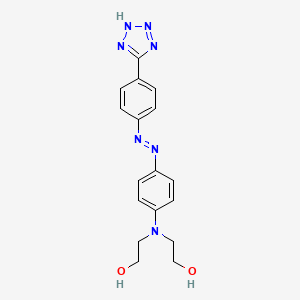 2,2'-[(4-{(E)-[4-(2H-Tetrazol-5-yl)phenyl]diazenyl}phenyl)azanediyl]di(ethan-1-ol)