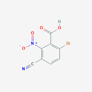 6-Bromo-3-cyano-2-nitrobenzoic acid