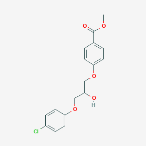 molecular formula C17H17ClO5 B14605658 Methyl 4-[3-(4-chlorophenoxy)-2-hydroxypropoxy]benzoate CAS No. 60376-98-9