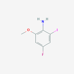 molecular formula C7H7FINO B1460569 4-Fluoro-2-iodo-6-methoxyaniline CAS No. 2090450-14-7