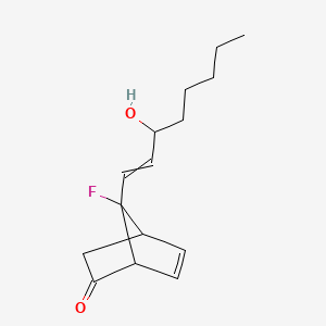 7-Fluoro-7-(3-hydroxyoct-1-EN-1-YL)bicyclo[2.2.1]hept-5-EN-2-one