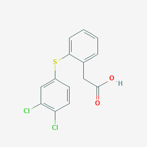 Benzeneacetic acid, 2-[(3,4-dichlorophenyl)thio]-