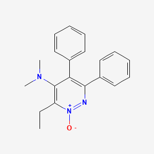 3-Ethyl-N,N-dimethyl-2-oxo-5,6-diphenyl-2lambda~5~-pyridazin-4-amine