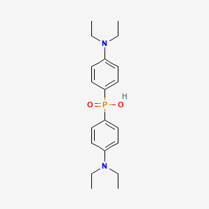 molecular formula C20H29N2O2P B14605719 Bis[4-(diethylamino)phenyl]phosphinic acid CAS No. 61153-57-9