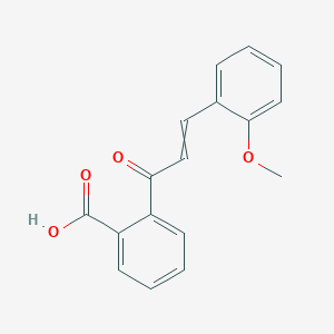 molecular formula C17H14O4 B14605730 2-[3-(2-Methoxyphenyl)acryloyl]benzoic acid CAS No. 60878-06-0