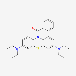 molecular formula C27H31N3OS B14605735 [3,7-Bis(diethylamino)-10H-phenothiazin-10-yl](phenyl)methanone CAS No. 59995-99-2