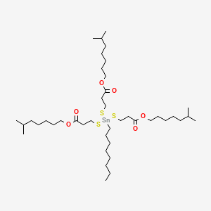 molecular formula C41H80O6S3Sn B14605736 Triisooctyl 3,3',3''-((octylstannylidyne)tris(thio))trispropionate CAS No. 60585-20-8